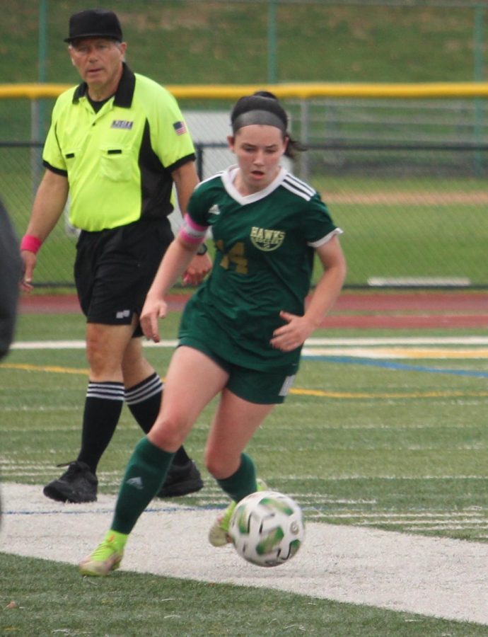 Action photo of Heather Reiss during the JPS vs. Edison Soccer Game on 10/26/2022