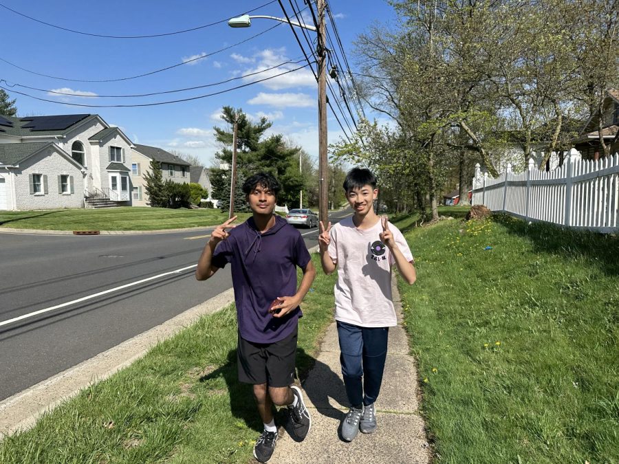 Student athletes run through the streets of Edison to improve their running endurance.